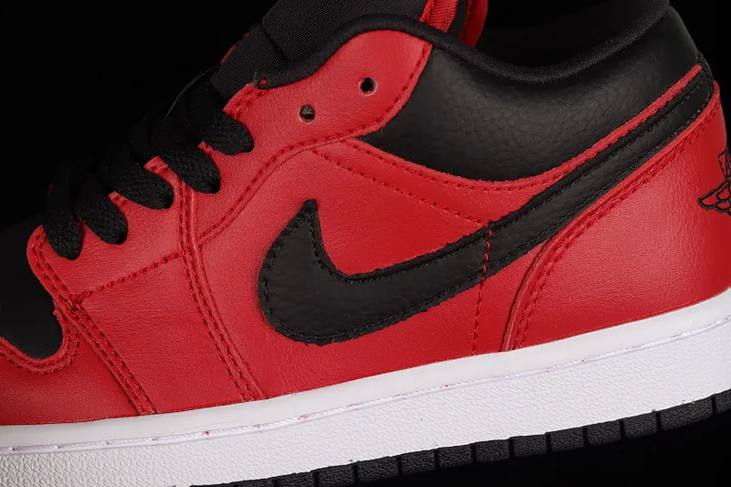 All categories Air Jordan Jordan series basketball shoes Air Jordan 1 Low Z version Air Jordan 1 Low AJ1 Joe 1 new black and red low-top cultural basketball shoes 553560-605